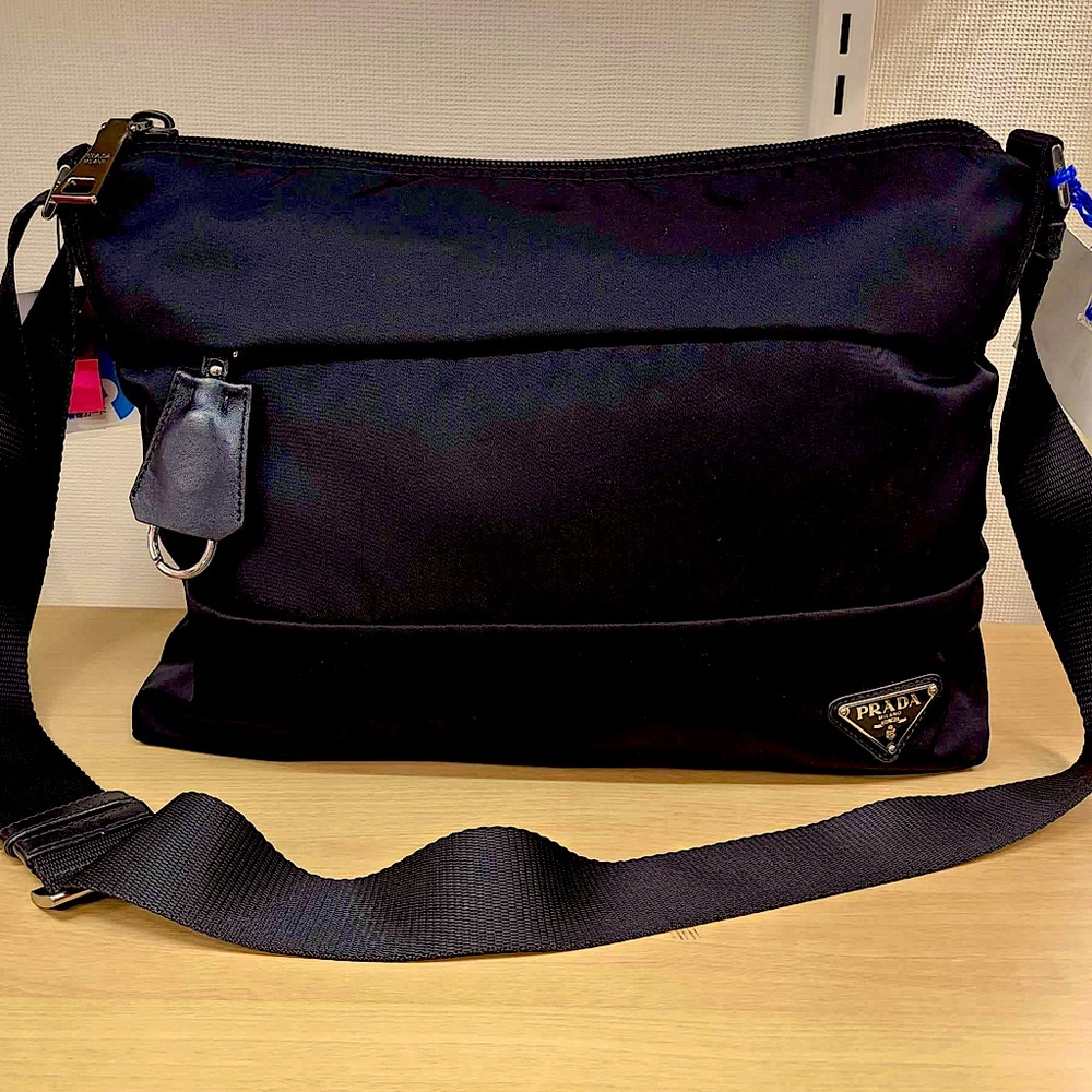Prada Black Tessuto crossbody bag